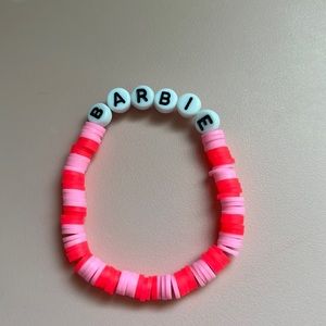 Barbie Themed Clay Bead Bracelet